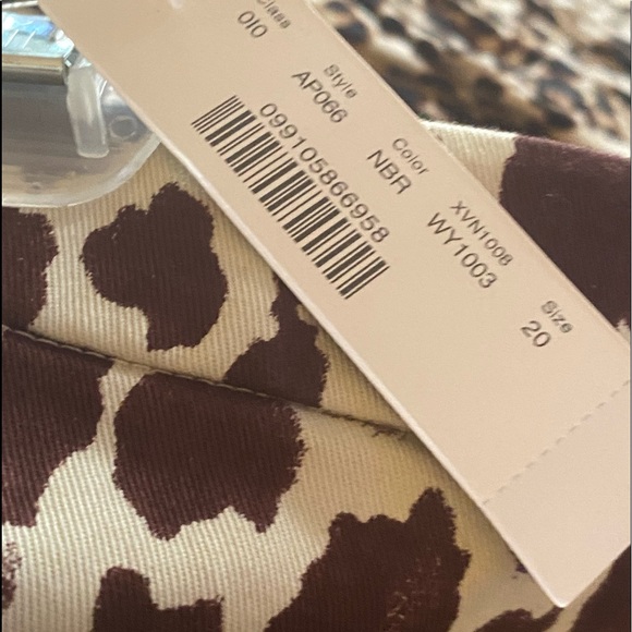 NWT J Crew Skirt Plus Giraffe Print - Picture 2 of 5